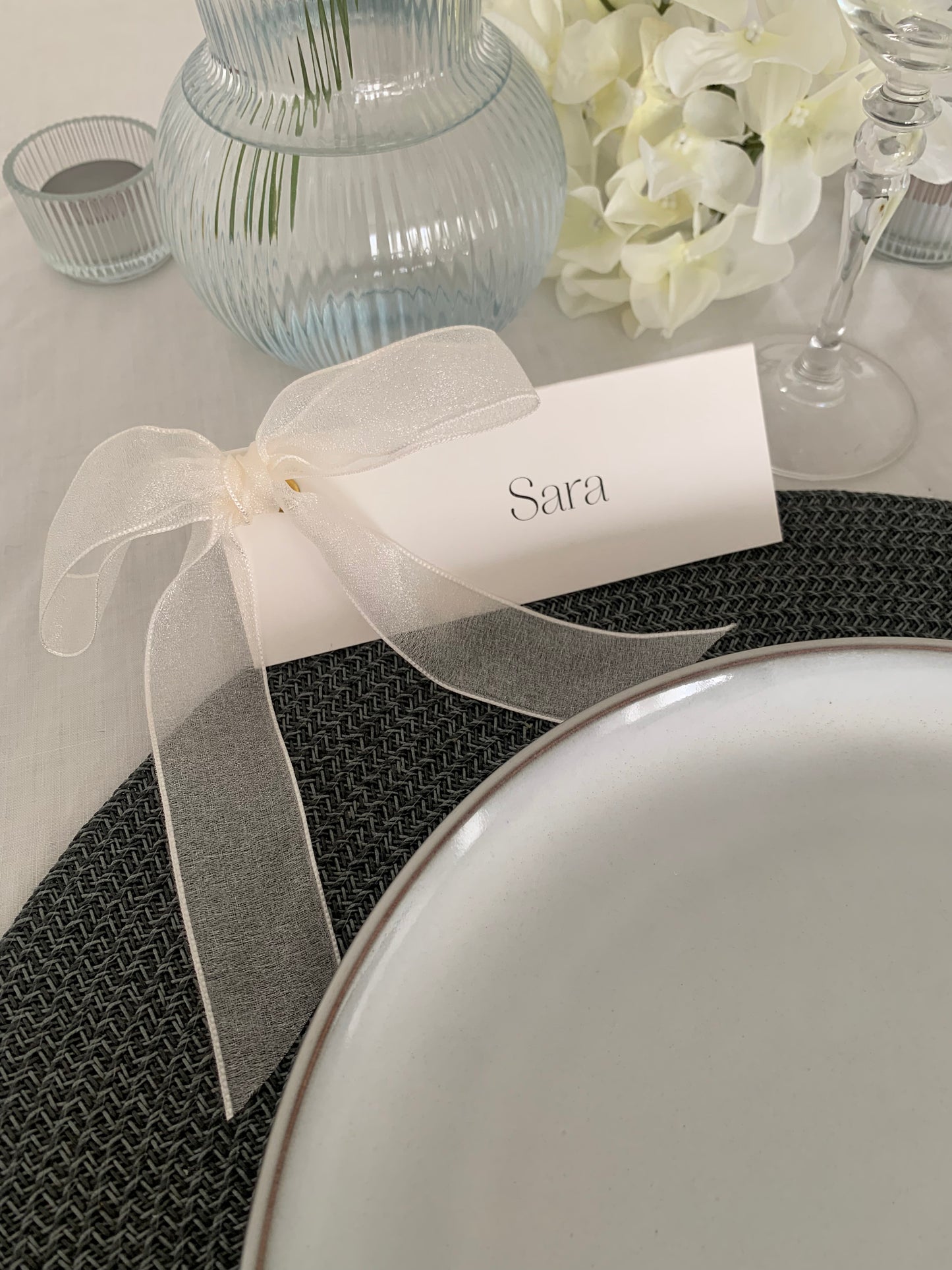 Marca sitio Claire (lazo perlado)