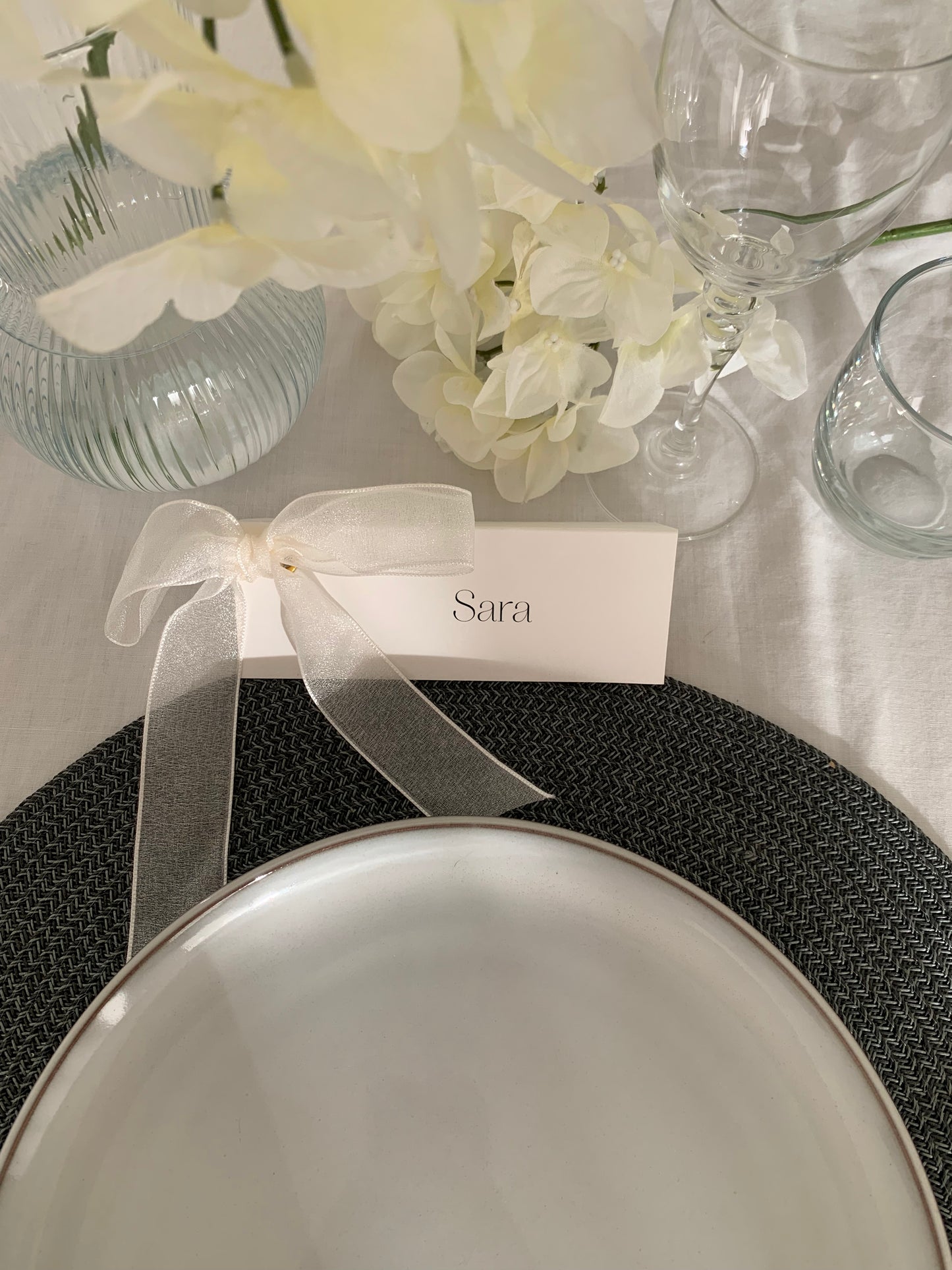 Marca sitio Claire (lazo perlado)