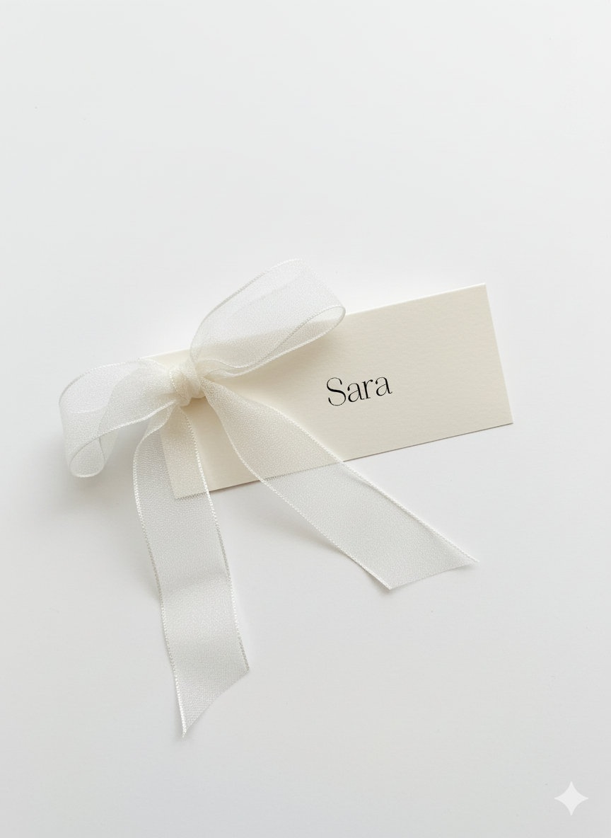 Marca sitio Claire (lazo perlado)