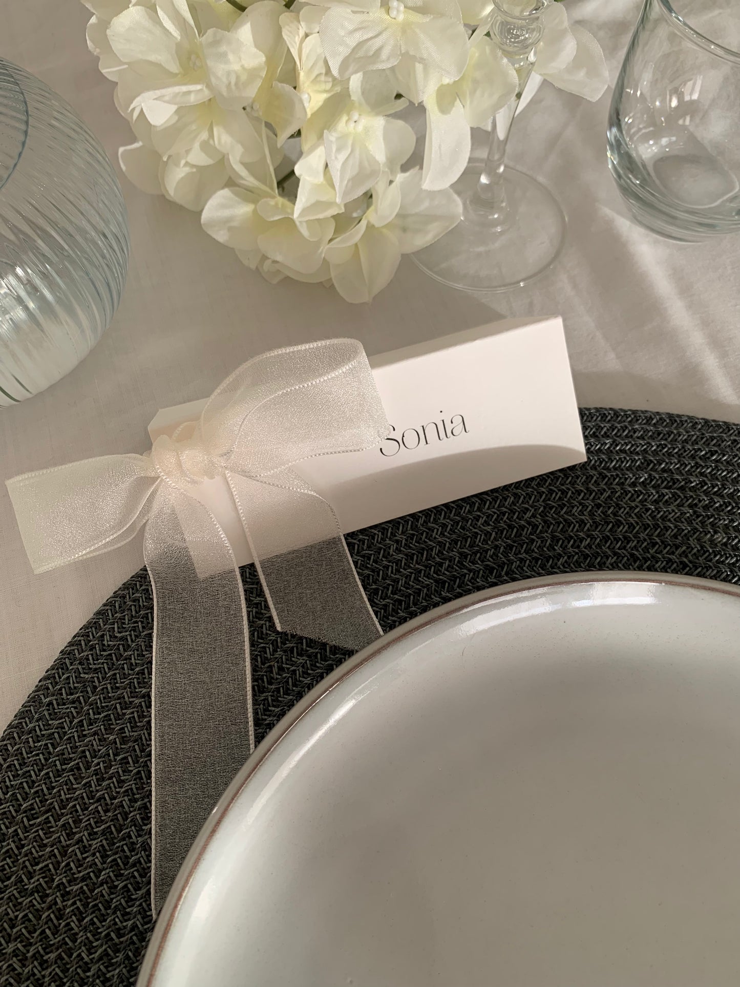 Marca sitio Claire (lazo perlado)